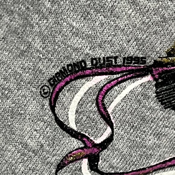 Diamond Dust Womens VTG 90s Cutoff Sweatshirt S Gray Native American Oversized - Picture 6 of 9